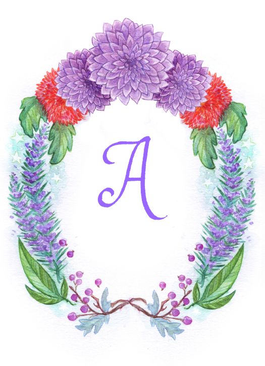 Floral Portrait Stationary Card Template