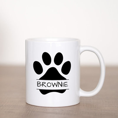 Dog Paw Coffee Mug Template