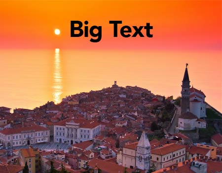 Big Text Photo Book Template