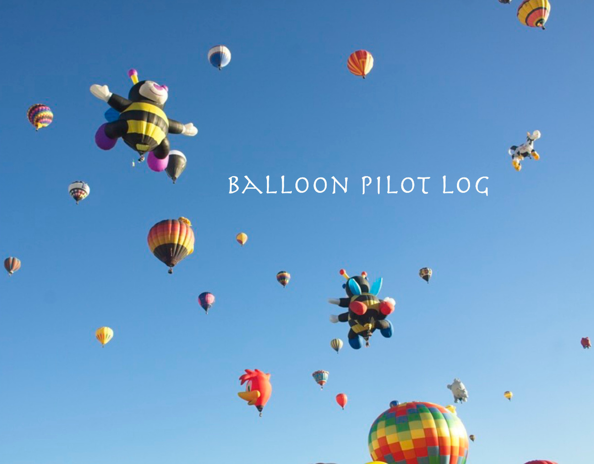 Balloon Pilot log book