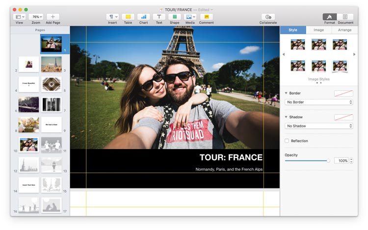 Create Book in Apple Pages