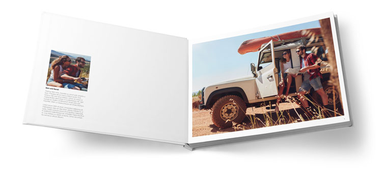 Layflat Photo Book with flaps printed in Interior Cover