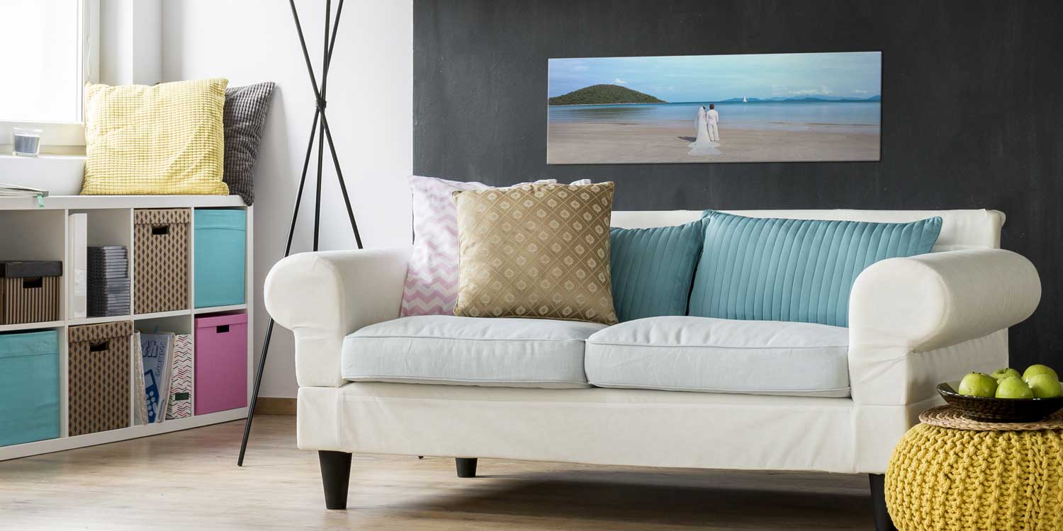 Panoramic Acrylic Wall Print over Couch
