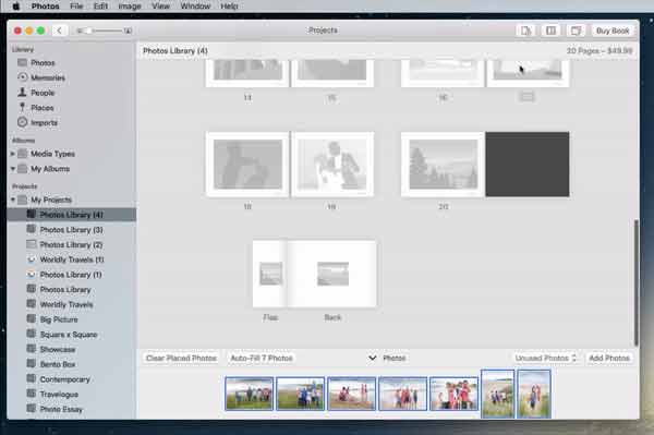 Add more pages to your Apple Photo Book