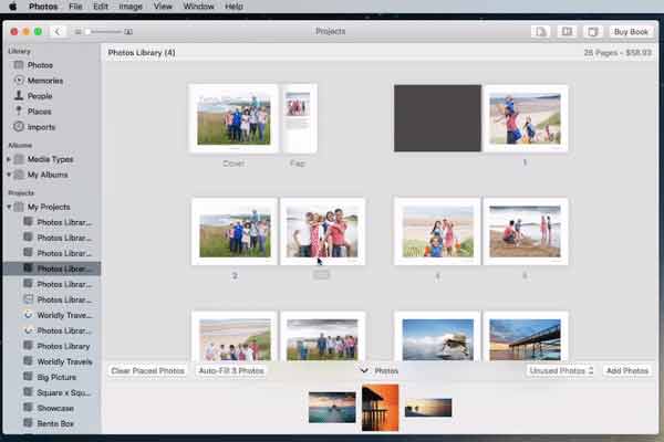 Reorder the pages in your photo book