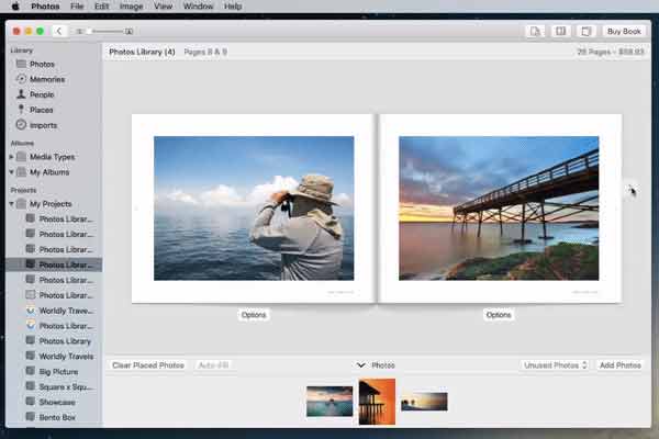 Navigate back to book view in your Photo Book