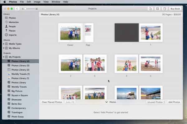 Export your photo book to PDF