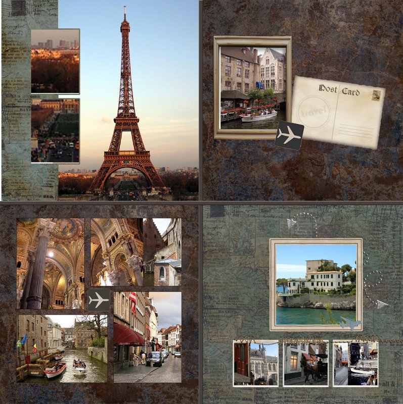 12x12 Printed Scrapbook Pages - PrestoPhoto