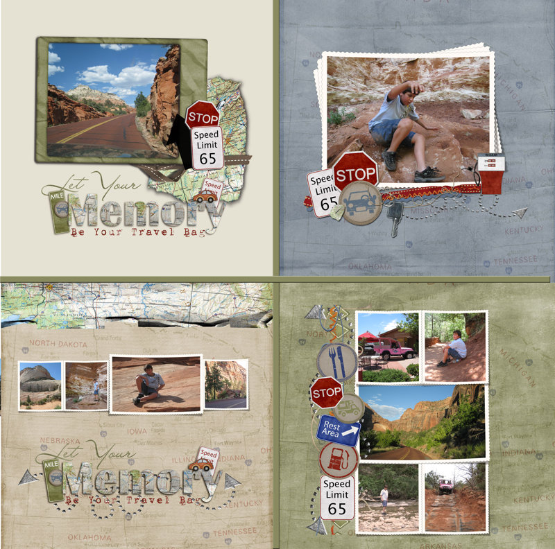 On the Road 12x12 Template