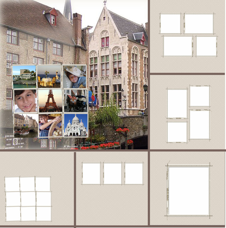 TRAVEL photo stitch Template