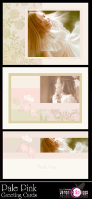 Pale Pink Greeting Cards