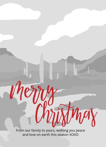 Merry Christmas Red Script