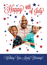 4th of July Stars Card