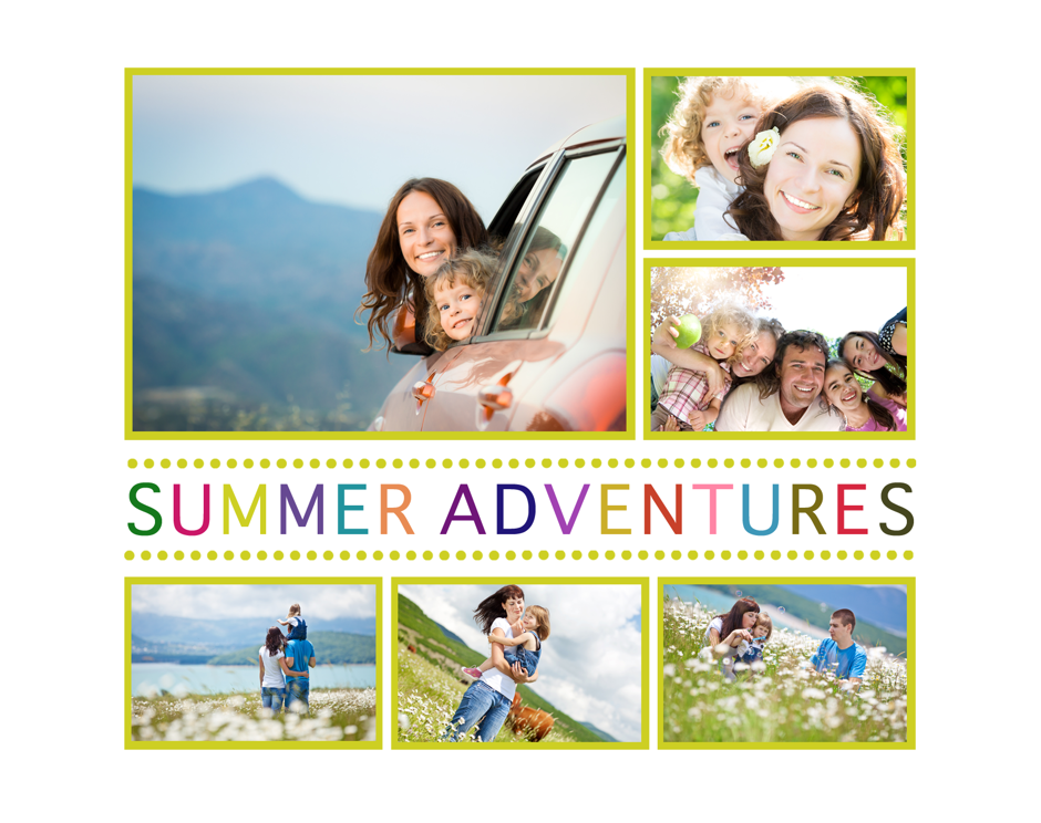Summer Adventures Color Landscape Template