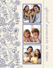 Special Moments in Time Floral Template