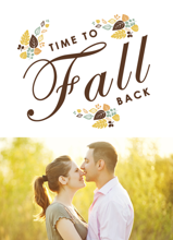 Fall Back Card Template