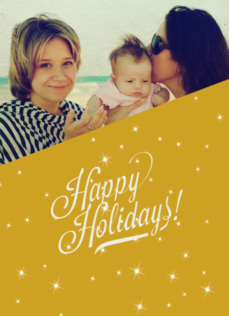 Happy Holidays Gold