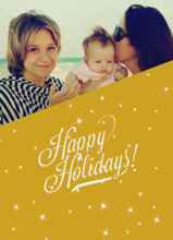 Happy Holidays Gold