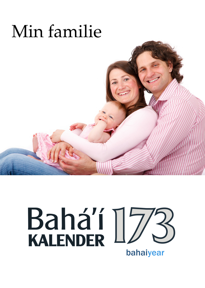 Bahá'Ã-vægkalender 173 DK Template