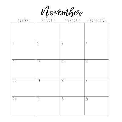 November - part 1