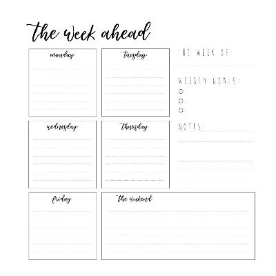 The Week Ahead
