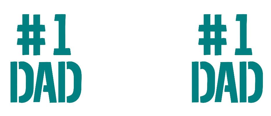 #1 Dad - Teal