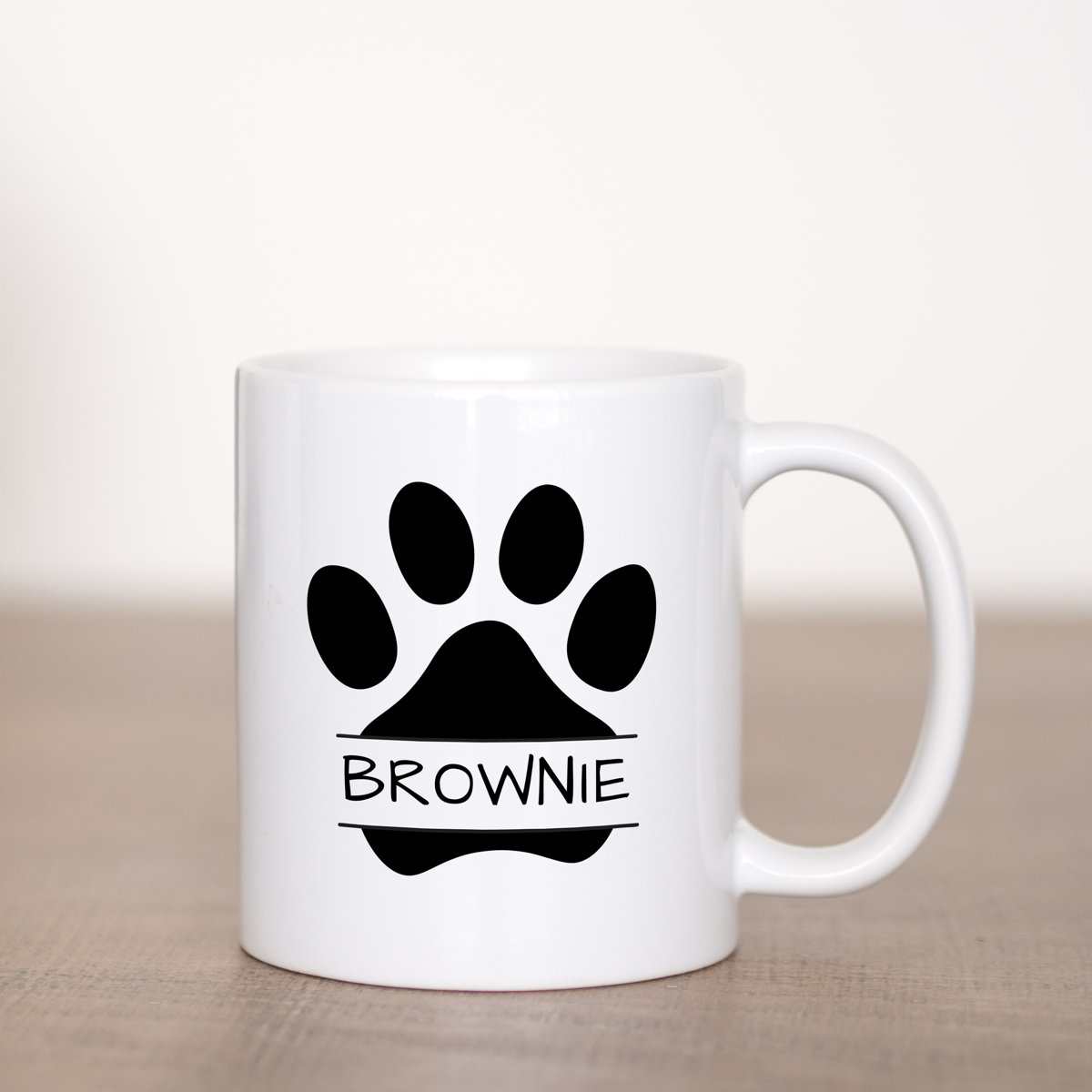 Dog Paw with Name Template