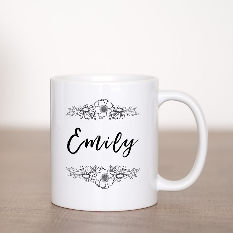 Flower Coffee Mug Template