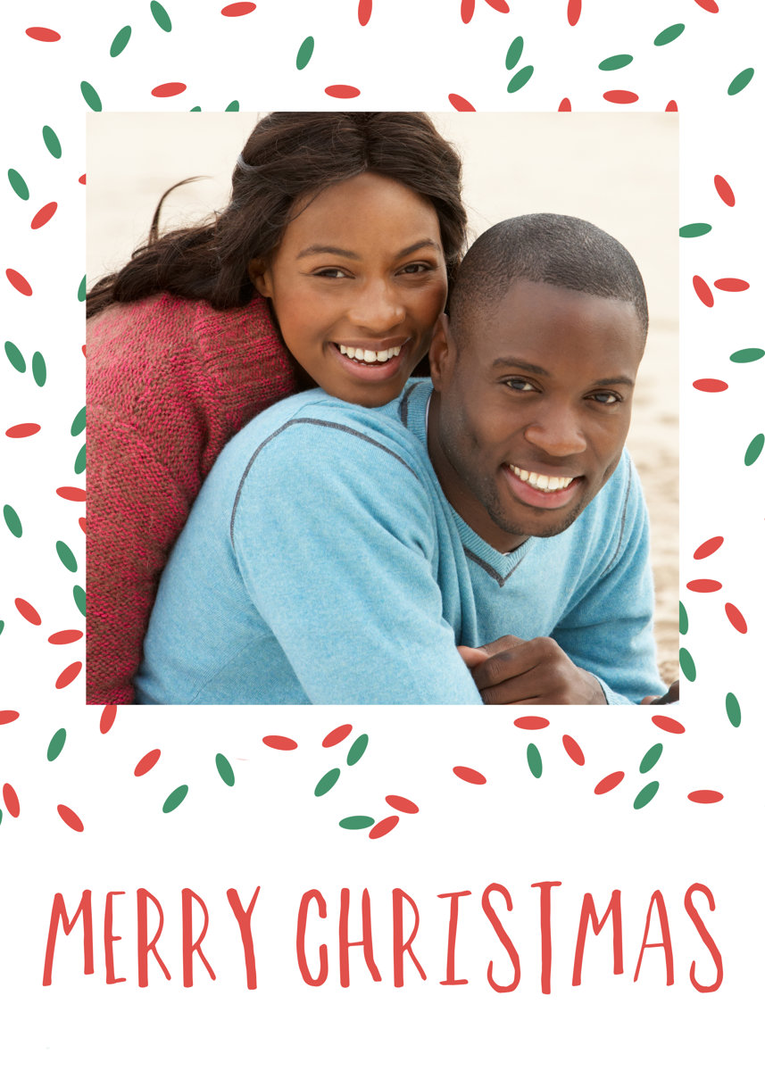 Holiday Sprinkles Portrait  Template