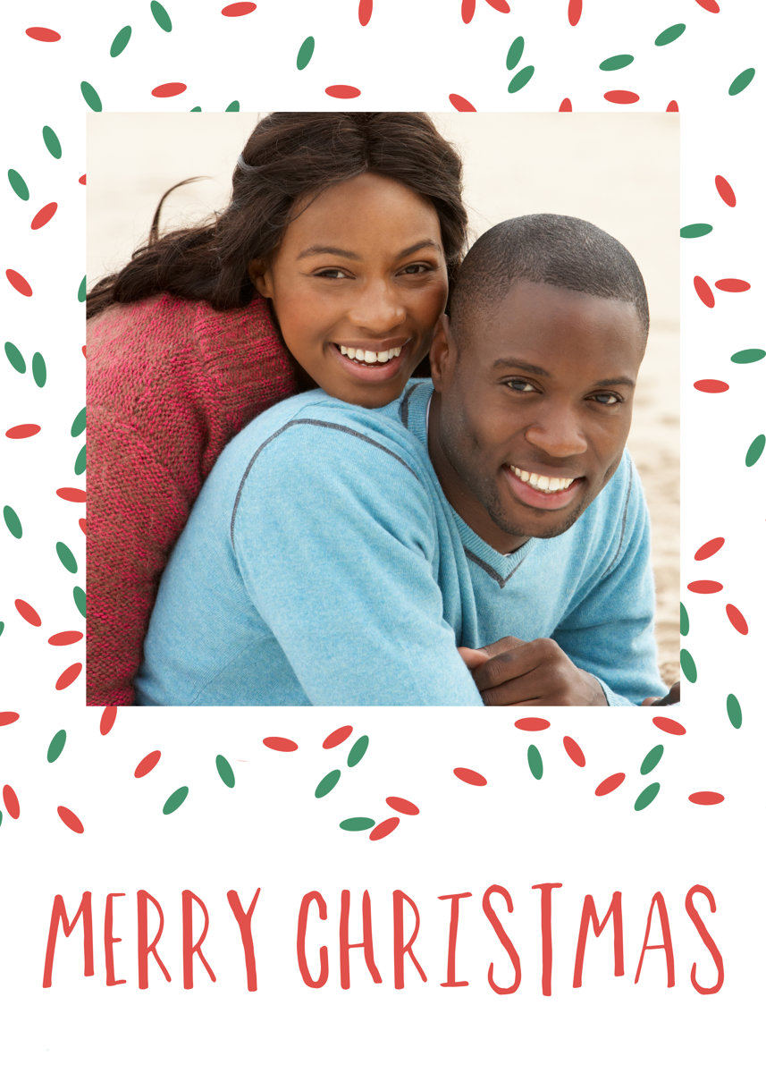 Holiday Sprinkles Portrait Template