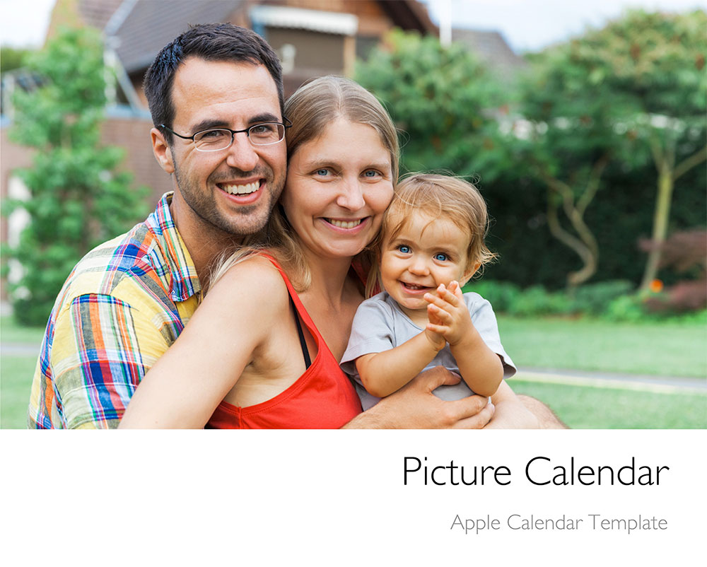 Picture Calendar - Apple Calendar Template Template