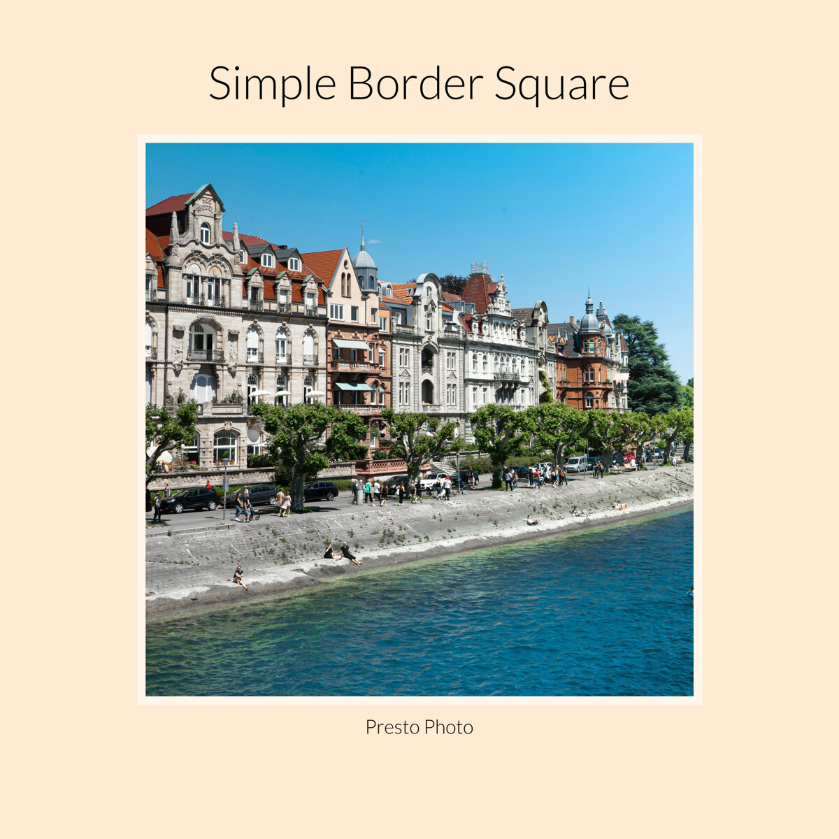 Simple Border Square Template