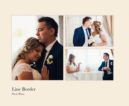 Line Border Photo Book Template