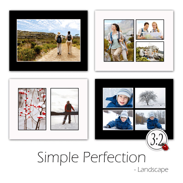 Simple Perfection - Landscape (3:2 photos) Template