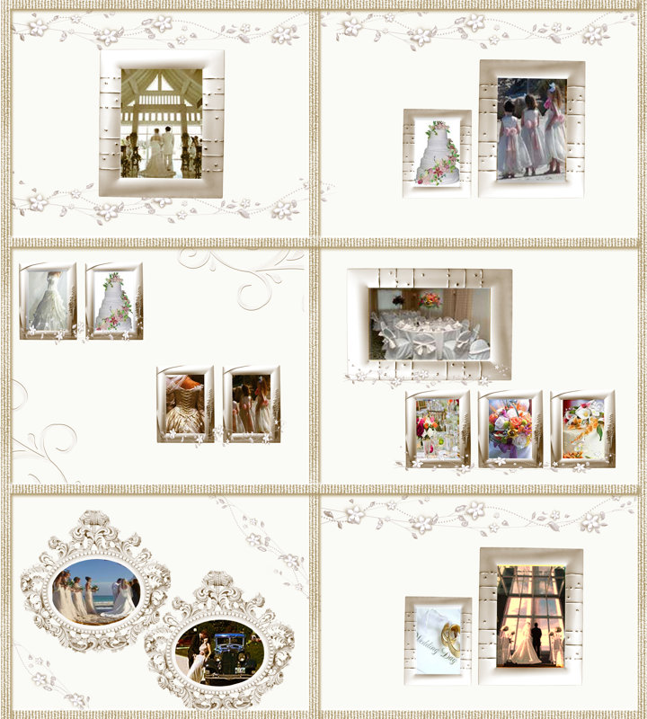 Wedding Bliss in Ivory  Template