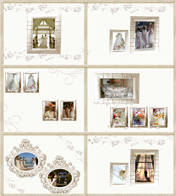 Wedding Bliss in Ivory Template