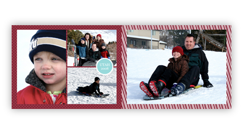 Holiday Red 7x5 Template