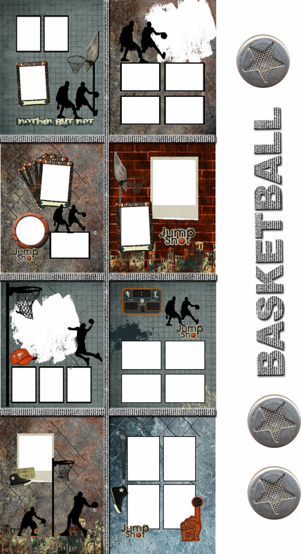Basketball Memory book Template