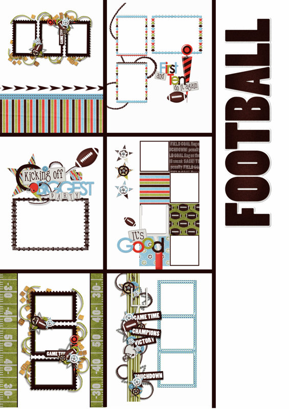 Football memory book Template