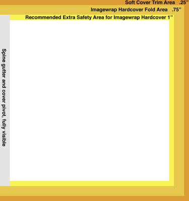 85x85 Front Imagewrap Cover Template