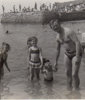 Dad at Forty Foot with Kids1