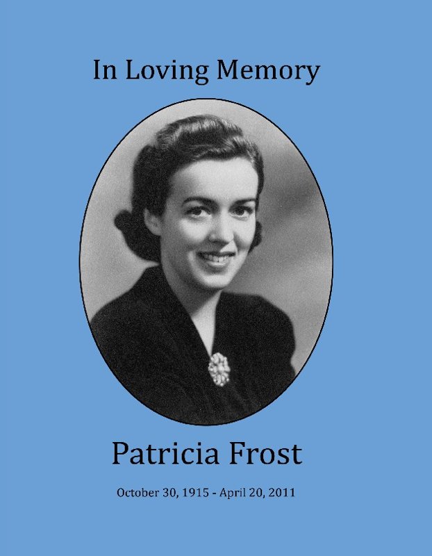 In Loving Memory Patricia Frost