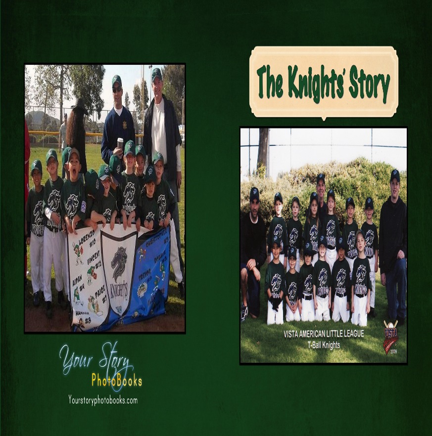2009 Spring T-Ball Knights (Hardcover & Mini Book Edition)