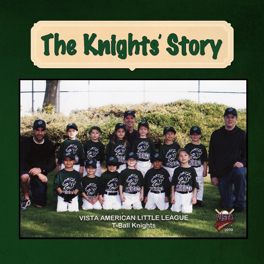Spring 2009 T-Ball Knights (8.5" Softcover Edition)