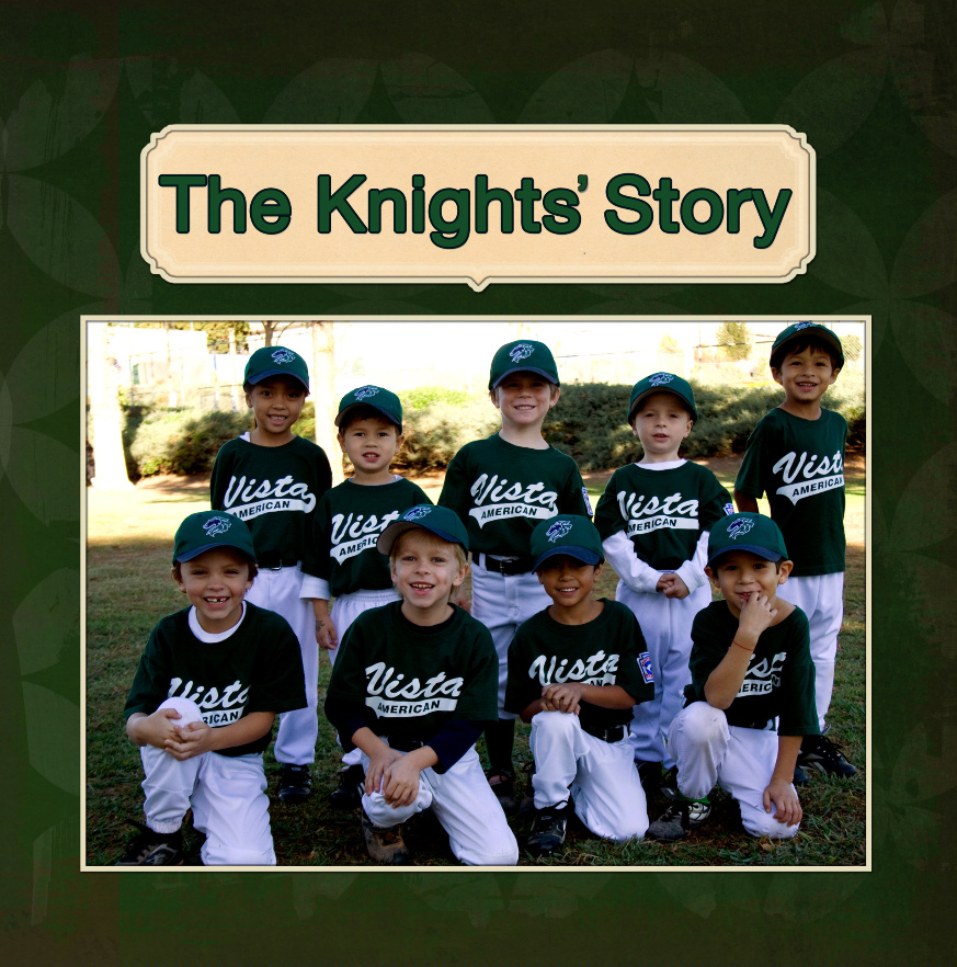 Winter 2009 T-Ball Knights (Hardcover & Mini Book Edition)