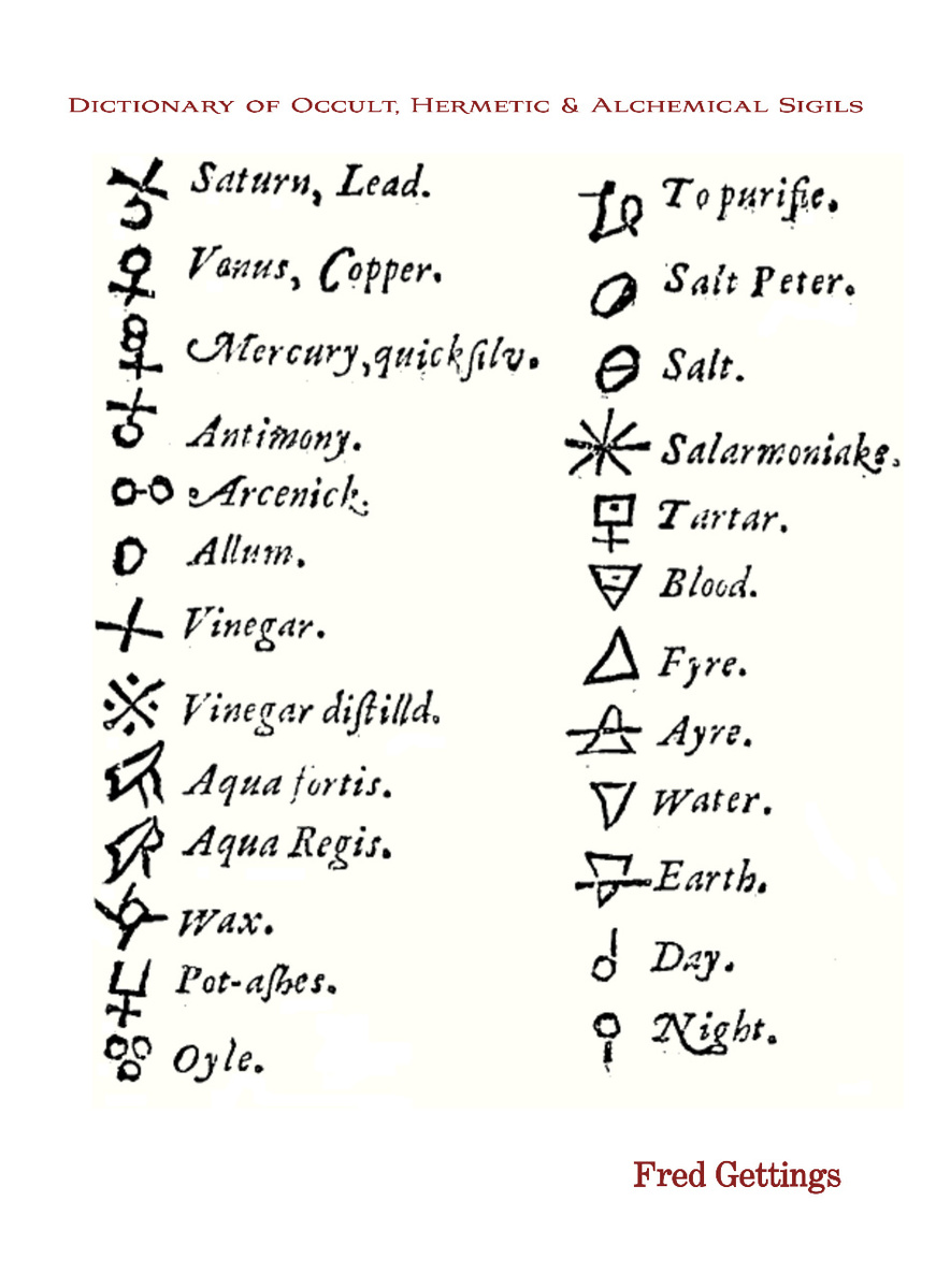 Dictionary of Occult, Hermetic & Alchemical Sigils