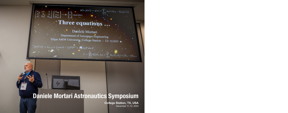 Daniele Mortari Astronautics Symposium