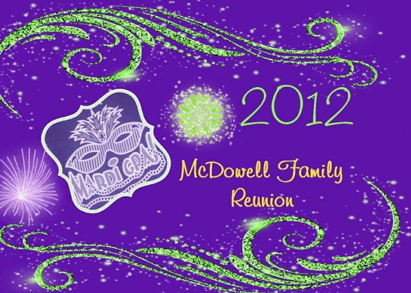 2012 McDowell Reunion Family Book