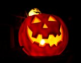 glowing pumpkin