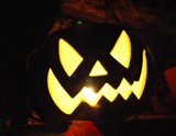 fireplace pumpkin